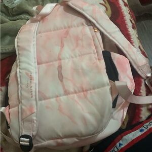 Pink marble backpack